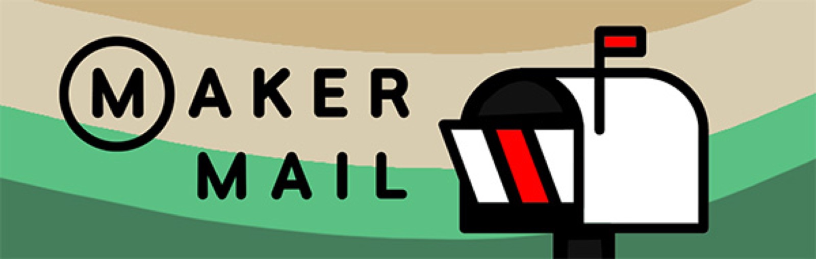 Maker Mail banner with a mailbox