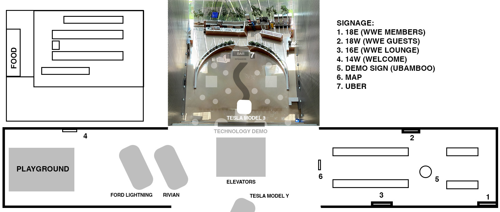 WWEC venue layout