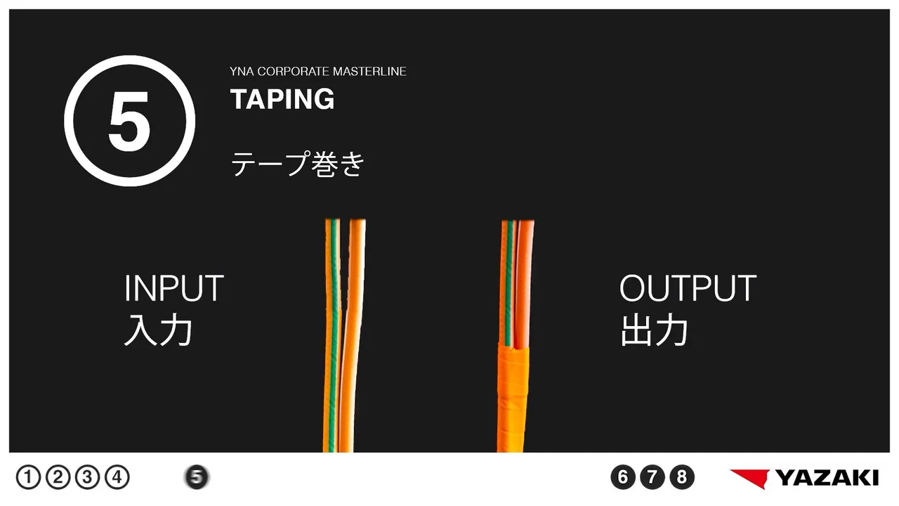 Each step's input and output, in English and Japanese