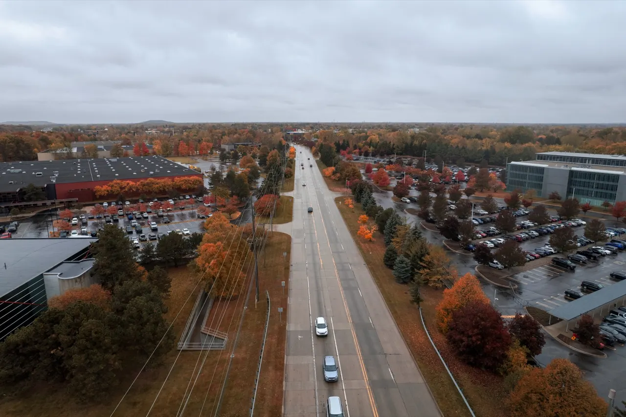 Yazaki's campus in autumn, 2022